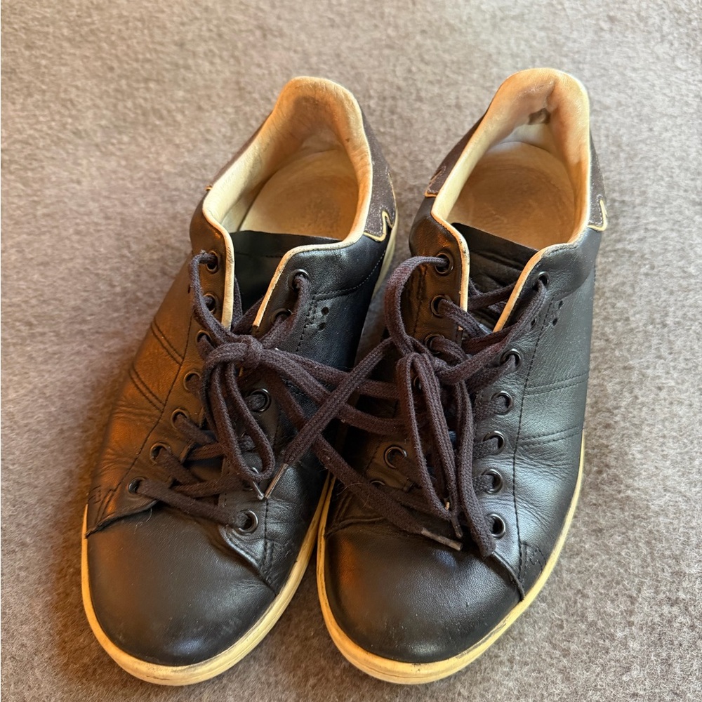Isabel Marant black leather sneakers